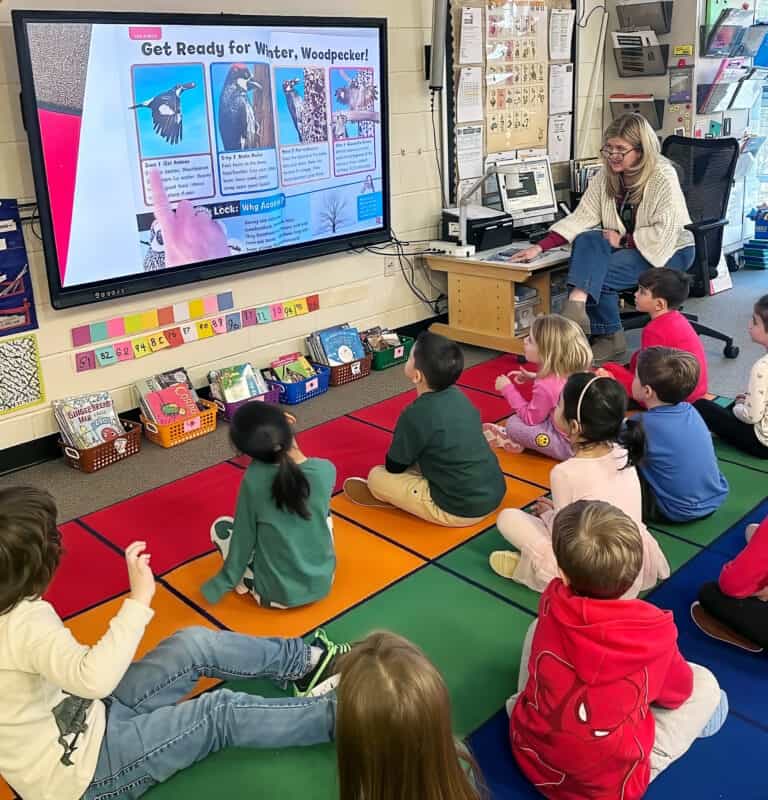 Midland Park NJ teacher and students