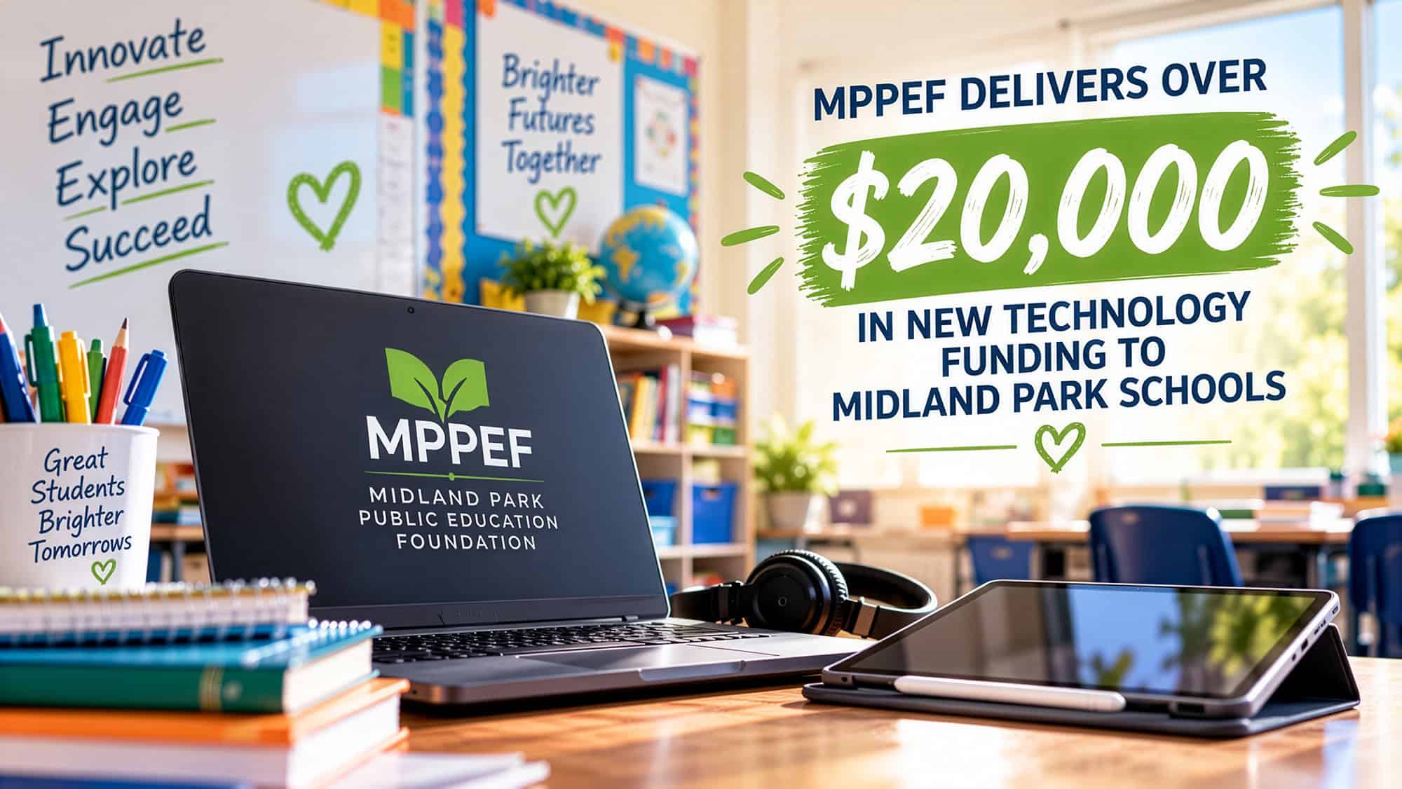 MPPEF Delivers Over $20,000 in New Technology Funding to Midland Park Schools